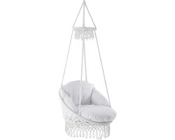 Vivere Polyester Macrame Deluxe stoel - Natural
