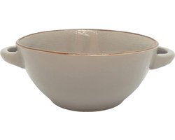 Vivi Oggi - Soepkommen met oor - Ø 15cm - Grijs - Kerst - Italië