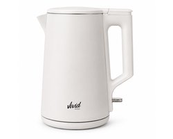 Vivid Green 2200W Waterkoker - 1.7L - BPA-vrij - 360° - Elektrisch - RVS - Creme