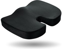 Vivid Green Zitkussen - Stuitkussen - Wigkussen - Ringkussen - Zitkussens - Stuitje - Traagschuim