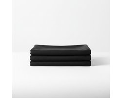 VIVORA Tafelkleed – Premium Polyester Tafellaken – Rond – ⌀140 cm – Onyx Black – Waterafstotend & Uitwasbaar