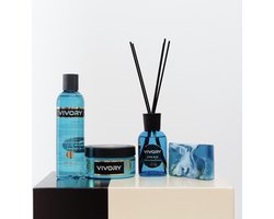 Vivory geschenkset Bodycare & Home - China Blue - 4 grote producten VOORDEEL AANBIEDING