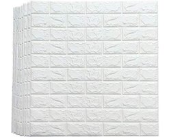 Vixson - Zelfklevend Baksteen Behang - Muursticker - Muurdecoratie - Wanddecoratie - Wand Decoratie - Wandpanelen - 5 Stuks - BRICKSBY