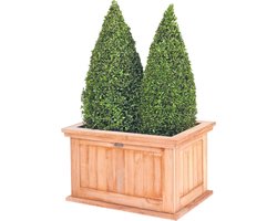 VKT Bloembak Bloembak teak Flores (groot), L82xB58xH47 cm