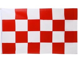 Vlag de luxe Brabant rood/wit 150x90cm
