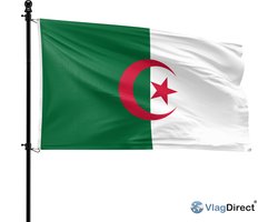 VlagDirect - Algerijnse vlag - Algerije vlag - 90 x 150 cm.