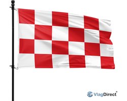 VlagDirect Brabantse vlag - Duurzaam polyester - 90 x 150 cm - Windbestendig