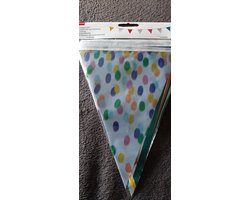 Vlaggenlijn- gekleurd- 6 meter - guirlande