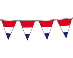 Vlaggenlijn Holland rood wit blauw 10 meter