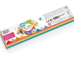 Vlechtstroken | 250 stuks | 5 kleuren | 70 gram | knutselen voor kinderen| hobbypapier