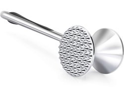 Vleeshamer Tenderizer - Zinklegering Steakhamer - Steakhamer - Geschikt voor Keukengereedschap - Dubbelzijdige Tenderizer Hamer - Vleesklopper (1 Stuk Zilver)