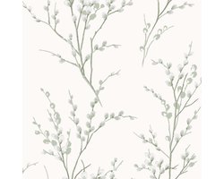 Vliesbehang - Boswilg SAGE GREEN