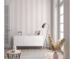 Vliesbehang Hailey - Wit en Grijs - Fleece