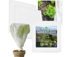 Vliesdoek plantenbescherming Afdekvlies voor zaailingen Agrotextiel, Tuinvlies WIT 1.6m 100g/m2 met UV / 25 meter