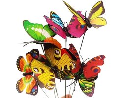 Vlinder decoratie 5 stuks