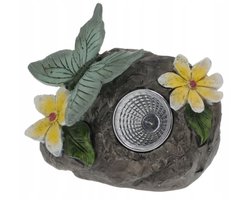 Vlinder op steen Solar Tuinlamp 10 cm