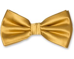 Vlinderdas – vlinderstrik - voorgestrikt - goud