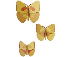 Vlinders, Set/3 - Gele vlinders