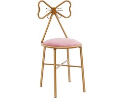 Vlinderstoel - Make-up stoel - Comfortabel zitten - Stijlvol design - Draagvermogen 100 kg - Roze