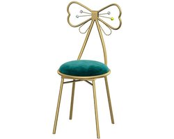 Vlinderstoel - Make-upstoel Lounge - Ontspannen Zitten - Pluche Fluweel - 80x34x34cm - Goud