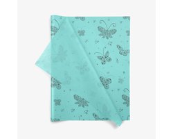 Vloeipapier Butterflies - 50x75 cm - 17gr - 100 vellen - knutselen - inpakken en beschermen | Zijdepapier - inpakpapier - Vlinders