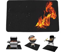 Vloer Bescherming Mat voor BBQ Grill Outdoor - Picknick Warmte Isolatie Pad - Brandwerend en Hoge Temperatuur Bestendig - 60*52cm
