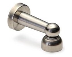 Vloer- wand deurstopper met magneet rvs look TWM 2495NI