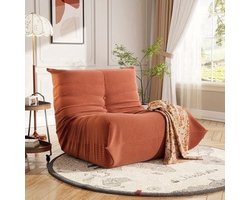 Vloerbank – Zitzak – Loungestoel – Fauteuil – Bank – Corduroy Stof – Memory Foam Vulling – Compact En Opvouwbaar
