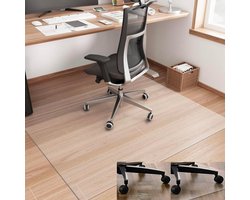 Vloerbeschermer - Bureaustoelmat PVC - Voor Harde Vloeren - 100x140cm - Transparant