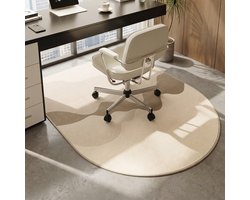 Vloerbeschermer - Bureaustoelmat- Vloermat - Antislip - Geluiddempend – Stoelmat Bureau – Vloermat voor harde vloeren, Kantoor & woonkamer - 80 x160 cm - Beige