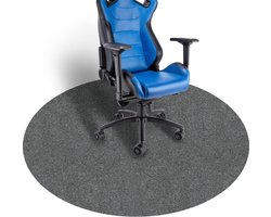 Vloerbeschermingsmat, bureauonderlegger, gaming bureaustoel, stoelmatten, 120 x 120 cm, rond, harde vloer, verbeterde versie, groot, antislip, multifunctioneel stoeltapijt voor thuis