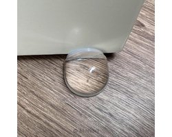 Vloerdeurstopper - Deurstopper - Transparant - Zelfklevend - 40x22 mm