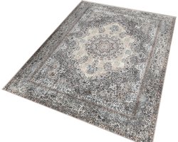 Vloerkleed 120x180cm - Keukenmat - Wasbaar Antislip - Laagpolig Zacht Tapijt- Woonkamer tapijt - Vintage klassiek