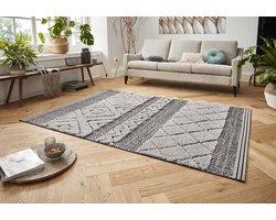 Vloerkleed 3D effect Todra - zwart/grijs 80x150 cm