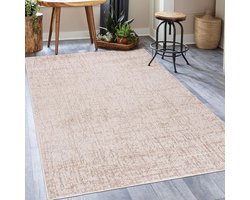 Vloerkleed Beige - Modern Abstract - Woonkamer Inrichten - Öko-Tex Gecertificeerd - 200 x 300 cm - Beige Creme