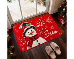 vloerkleed buiten - vloermatten - vloermat - vloermatras - tapijt slaapkamer - vloer matten - vloermatten voor binnen - vloermatras -kerst deurmat - deurmat binnen - deurmatten - kerst versieringen - kerstversiering - 40*60cm