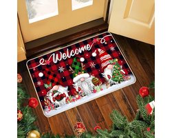 vloerkleed buiten - vloermatten - vloermat - vloermatras - tapijt slaapkamer - vloer matten - vloermatten voor binnen - vloermatras -kerst deurmat - deurmat binnen -kerstversiering - deurmatten - kerst versieringen - kerstversiering - 40*60cm