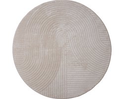 Vloerkleed Ella Beige Rond ø200 cm