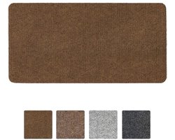 Vloerkleed en deurmat - 40 x 80 cm - Lichtbruin antislip vuilvangmat - Voor binnen en buiten