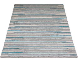 Vloerkleed Homeland Blue 160 x 230 cm - Laagpolig Wol Vloerkleed