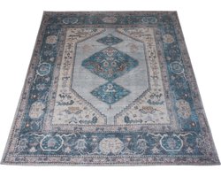 Vloerkleed Karaca Blue 03 - 160 x 230 cm