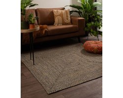 Vloerkleed katoen vierkant - Joy multi 150x150 cm