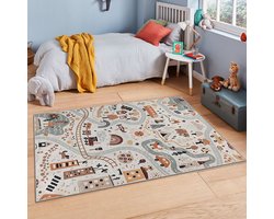 Vloerkleed Kinderkamer - Speelkleed Baby - Speelmat - Speeltapijt - Tapijt voor Kinderkamer - 150*80 cm - Anti Slip - Machinewasbaar