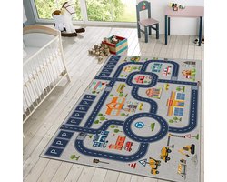Vloerkleed Kinderkamer - Speelkleed Baby - Speelmat - Speeltapijt - Tapijt voor Kinderkamer - 150*80 cm - Anti Slip - Machinewasbaar