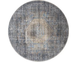 Vloerkleed Madel Rond Groen/Blauw ø120 cm