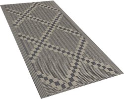 Vloerkleed polypropyleen taupe 60 x 105 cm JALNA