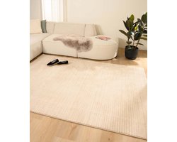Vloerkleed strepen - Fancy Lines beige 200x300