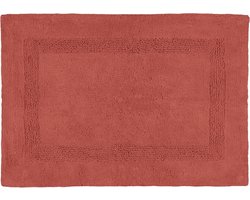 Vloerkleed - Tapijt Binnen - Woonkamer Decoratie - 100% Katoen - 50 x 80 cm - Terracotta