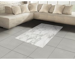 Vloerkleed - Tapijt - Woonkamer Decoratie - Glad geweven - 120 x 180 cm - Lichtgrijs