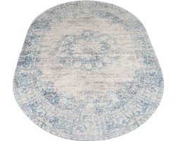 Vloerkleed Viola Blue - Ovaal 160 x 230 cm